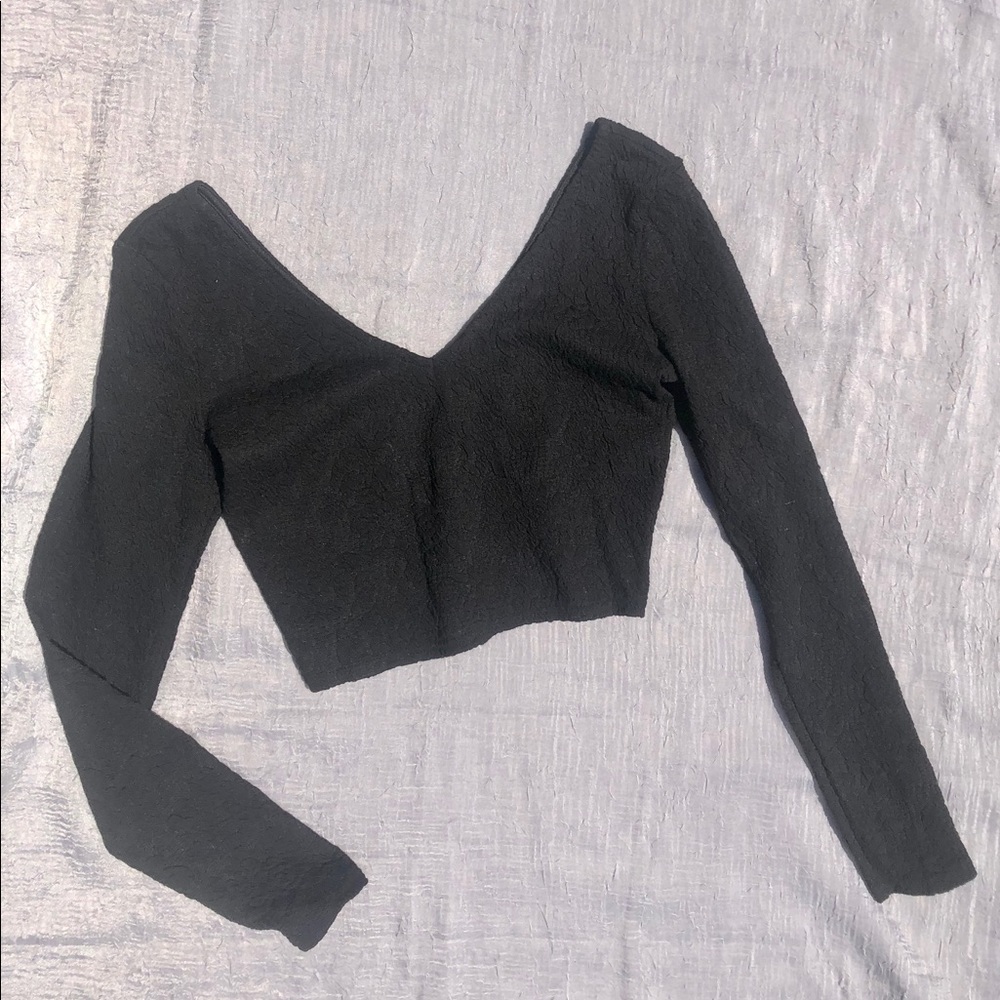 Long Sleeve Black Top